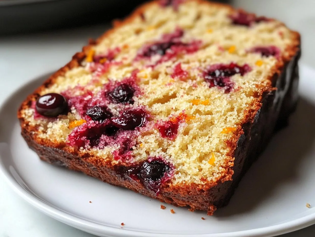 Recipe Kitchen Hub - Easy Slow Cooker Recipes 20 Cranberry Orange Loaf Cake