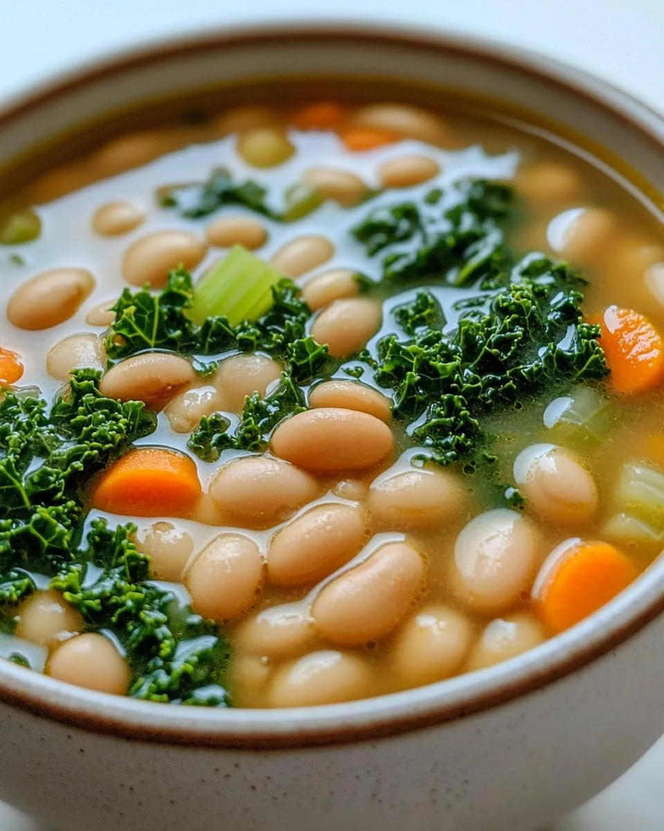 Hearty White Bean and Kale Soup - detail 2