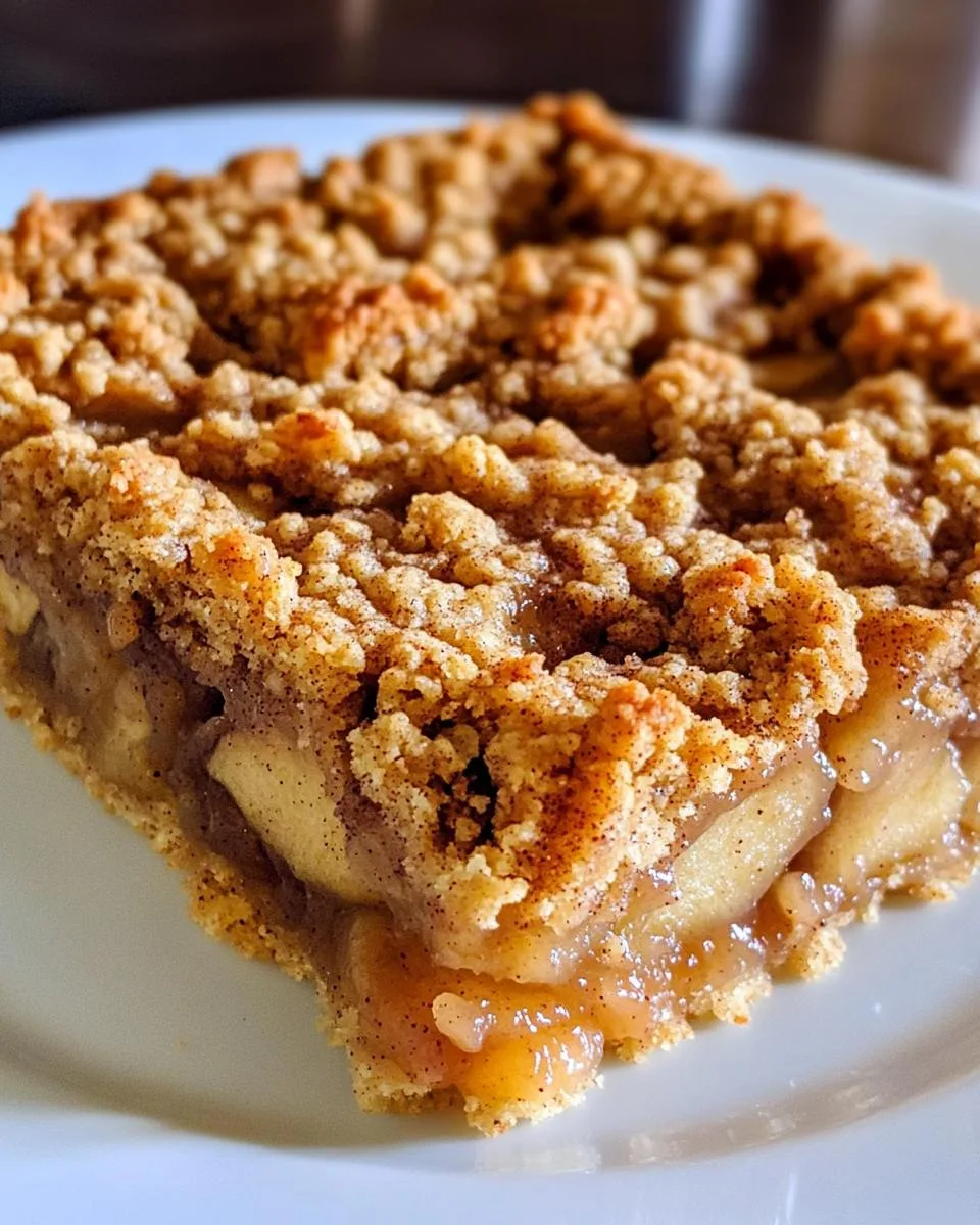 Holiday Spiced Apple Crumble Bars - detail 1