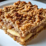 Holiday Spiced Apple Crumble Bars