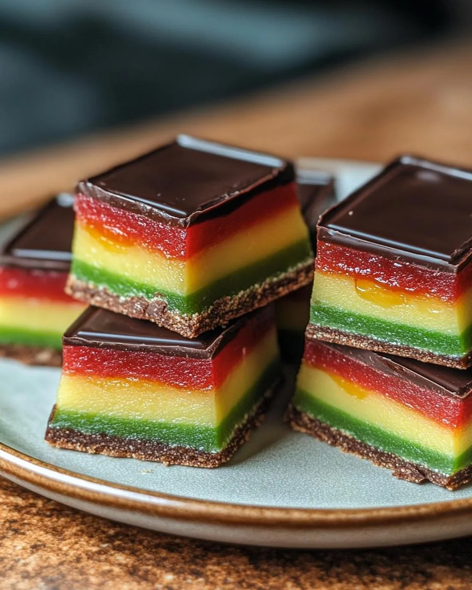 Italian Rainbow Cookies - detail 1