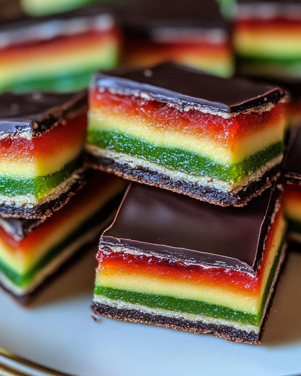 Italian Rainbow Cookies - detail 2