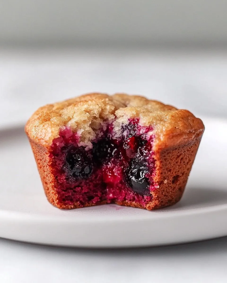 Low-Sugar Berry Muffins - detail 2