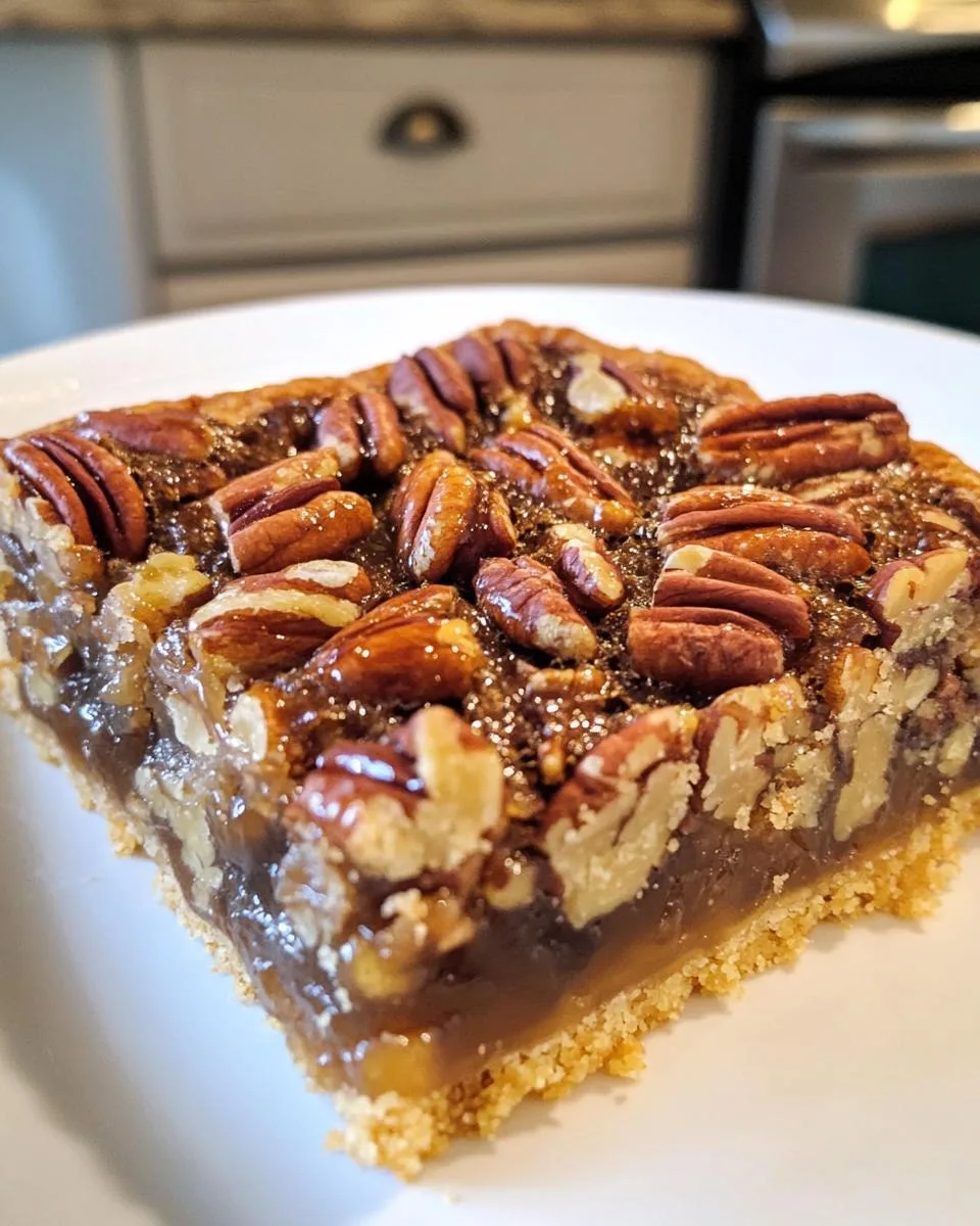 Maple Pecan Pie Bars - detail 1