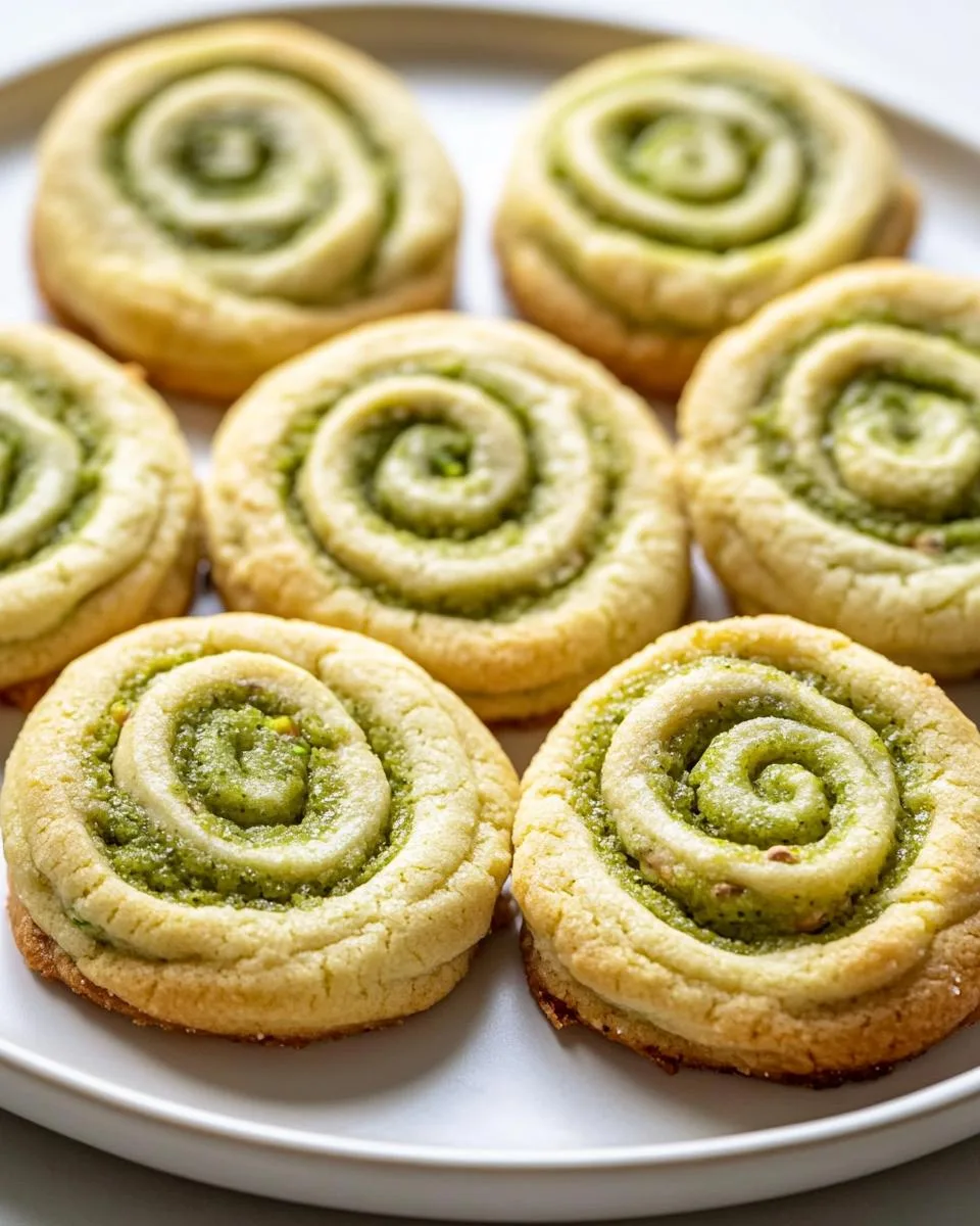 Pistachio Pinwheel Cookies - detail 1
