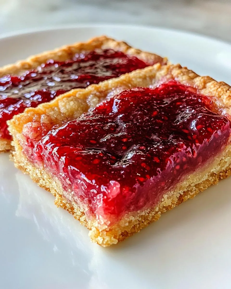 Raspberry Thumbprint Bars - detail 2