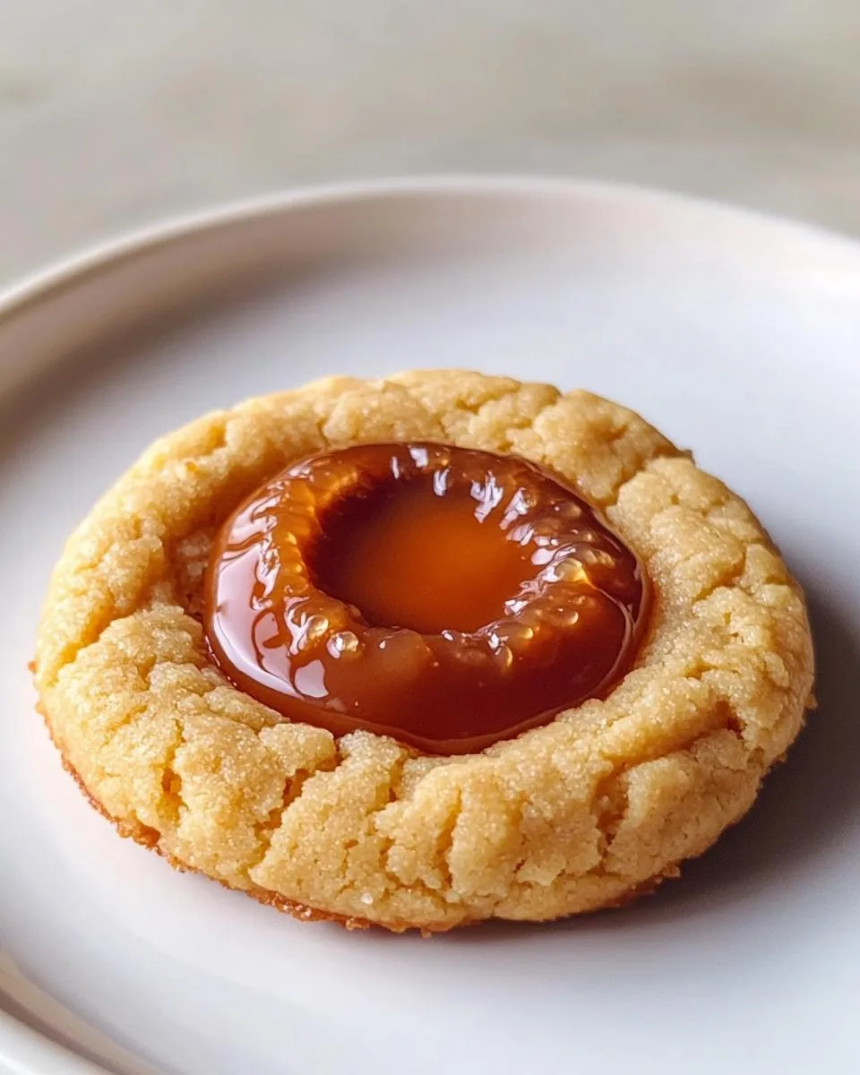 Salted Caramel Thumbprint Cookies - detail 1