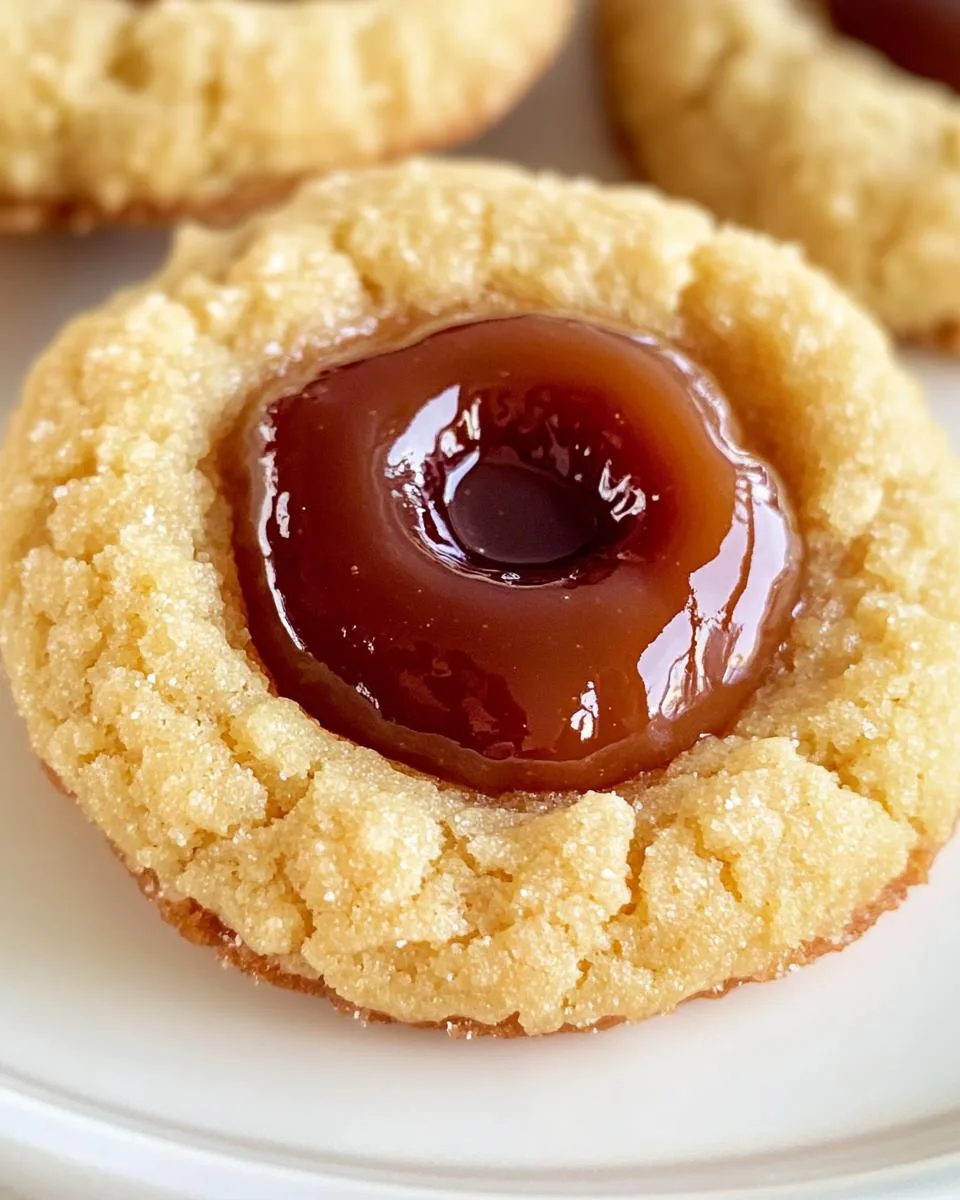 Salted Caramel Thumbprint Cookies - detail 2