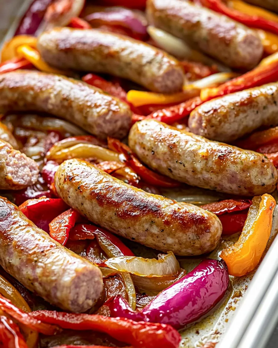 Sheet Pan Sausage and Peppers - detail 1