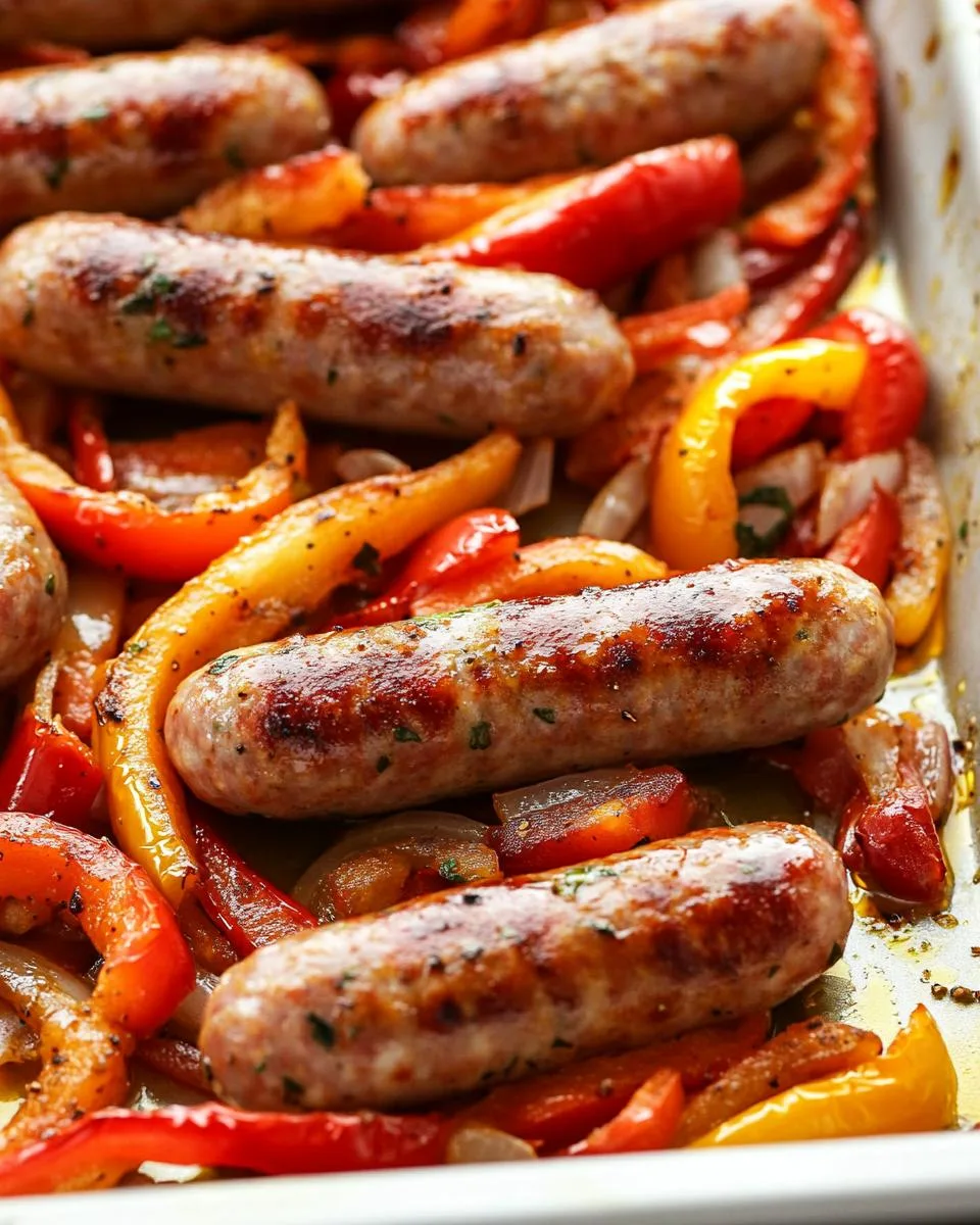 Sheet Pan Sausage and Peppers - detail 2