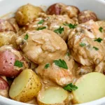 Slow Cooker Creamy Ranch Chicken and Potatoes