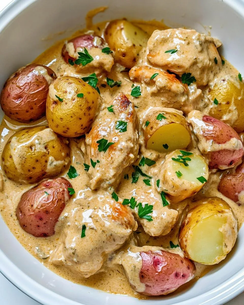Slow Cooker Creamy Ranch Chicken and Potatoes - detail 2