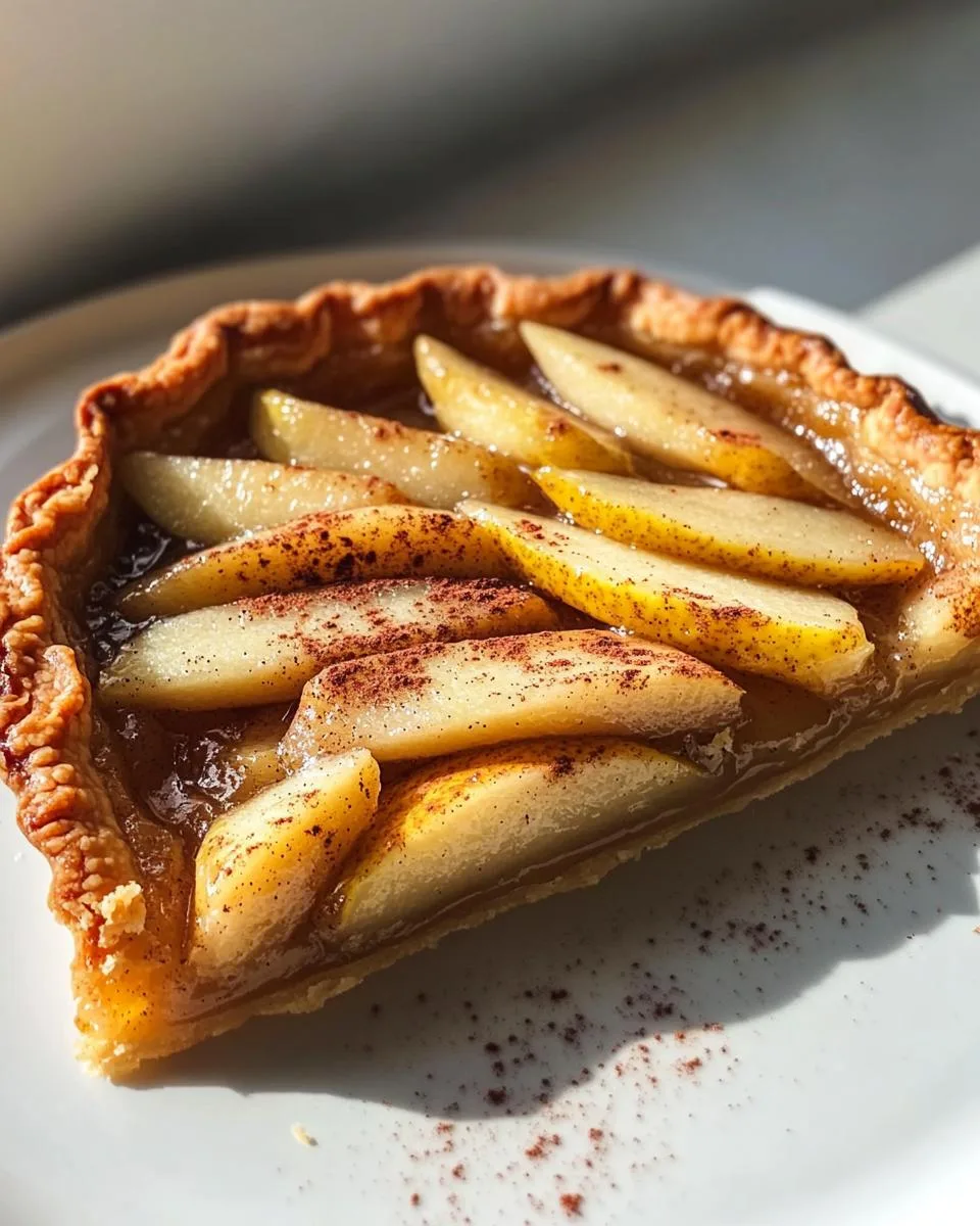 Spiced Pear Tart - detail 2