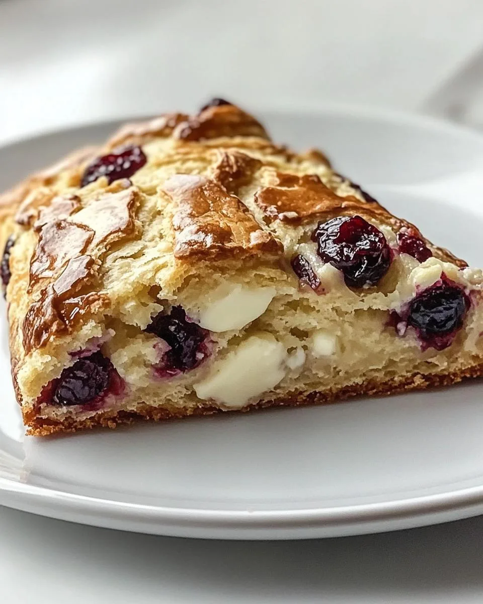 White Chocolate Cranberry Scones - detail 1