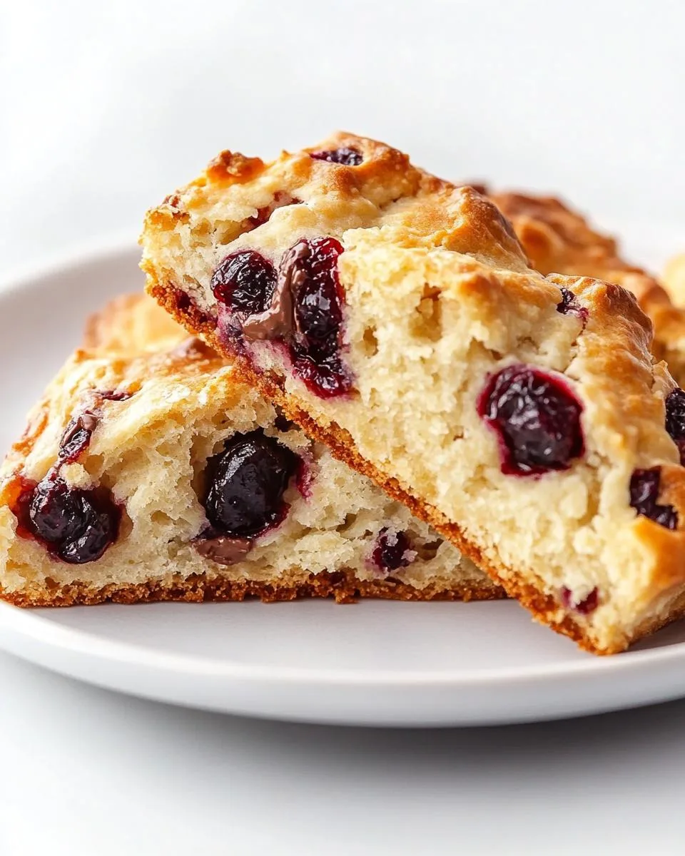 White Chocolate Cranberry Scones - detail 2