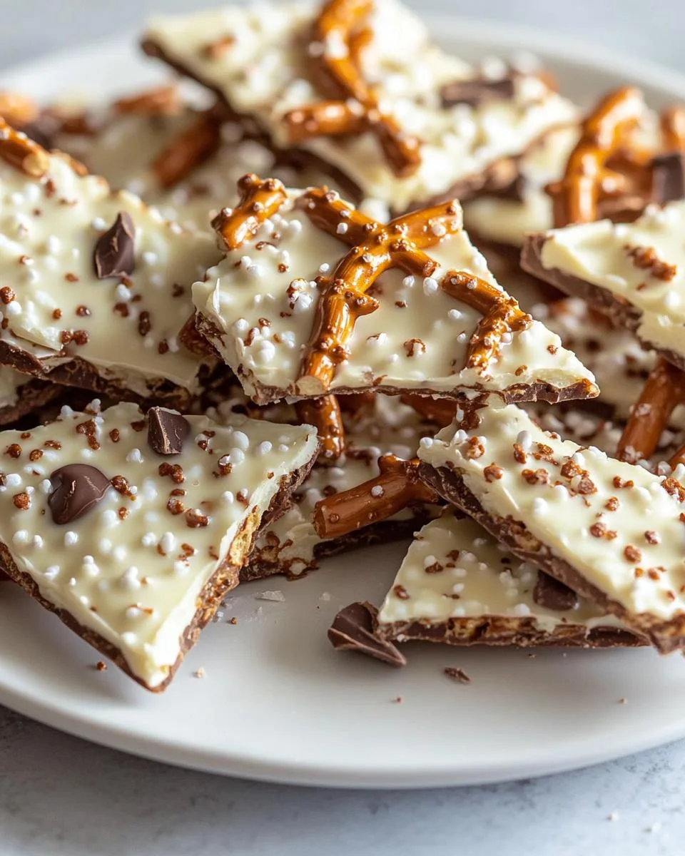 White Chocolate Pretzel Bark - detail 3