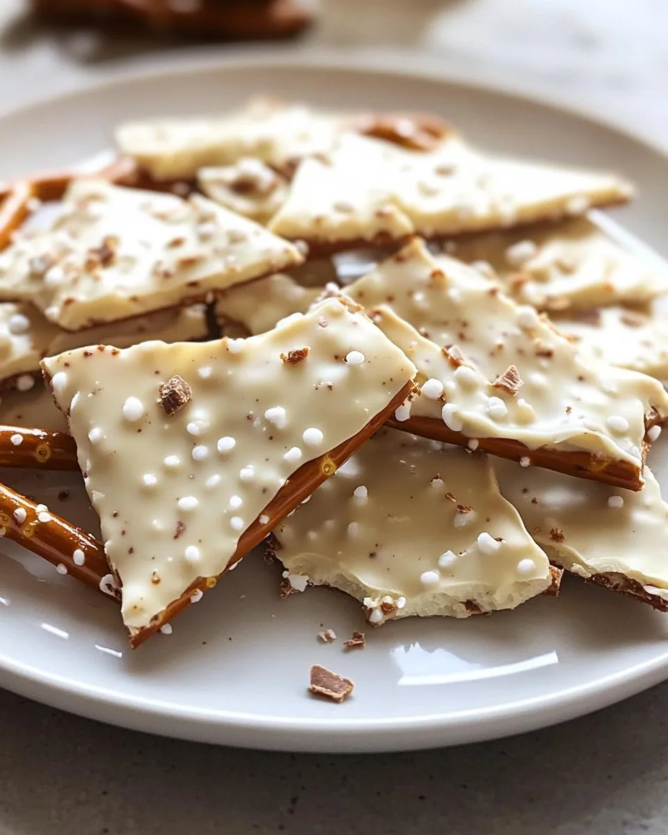 White Chocolate Pretzel Bark - detail 4