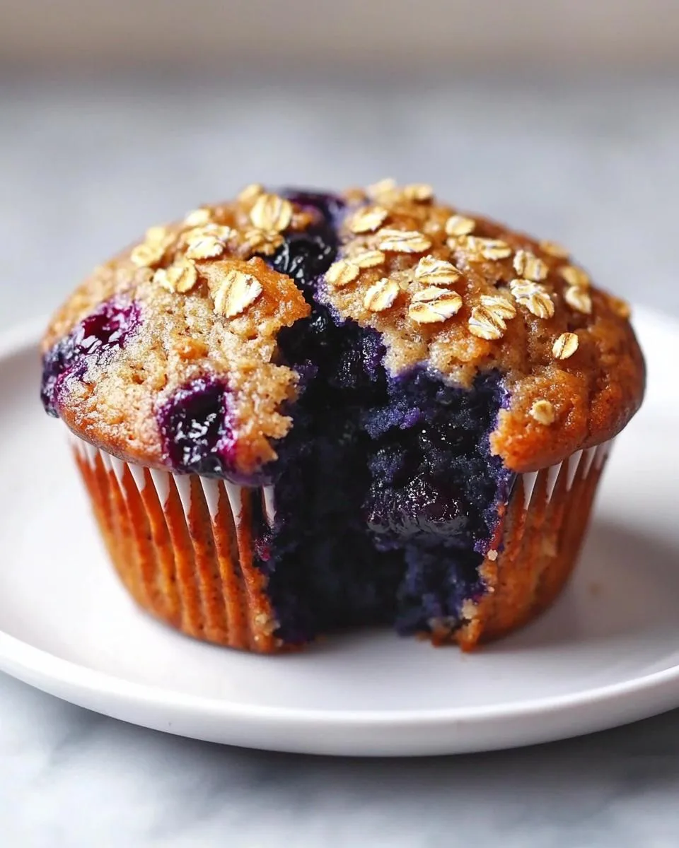 Blueberry Oat Muffins - detail 1
