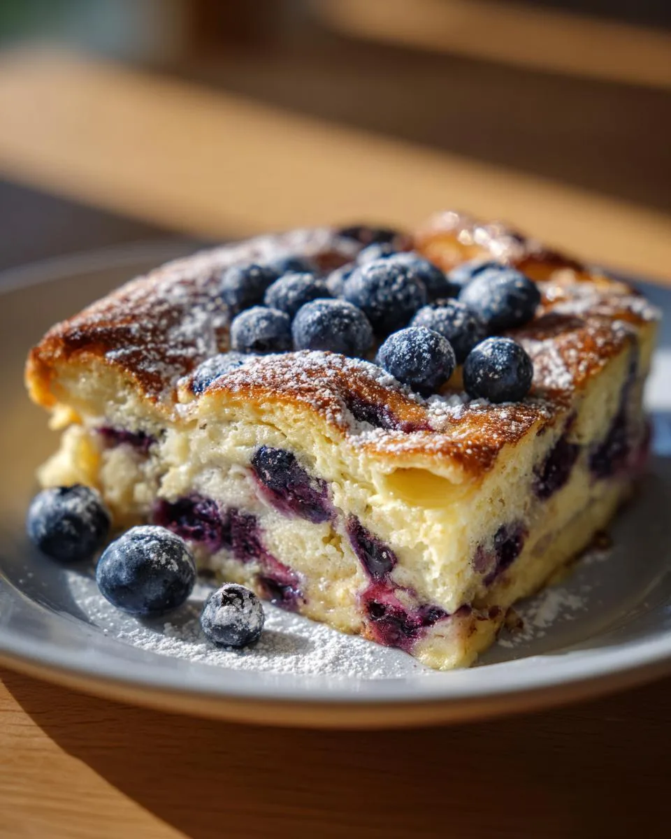 Irresistible Blueberry Pancake Casserole Recipe for 8 Perfect Servings 3 Blueberry Pancake Casserole - detail 1