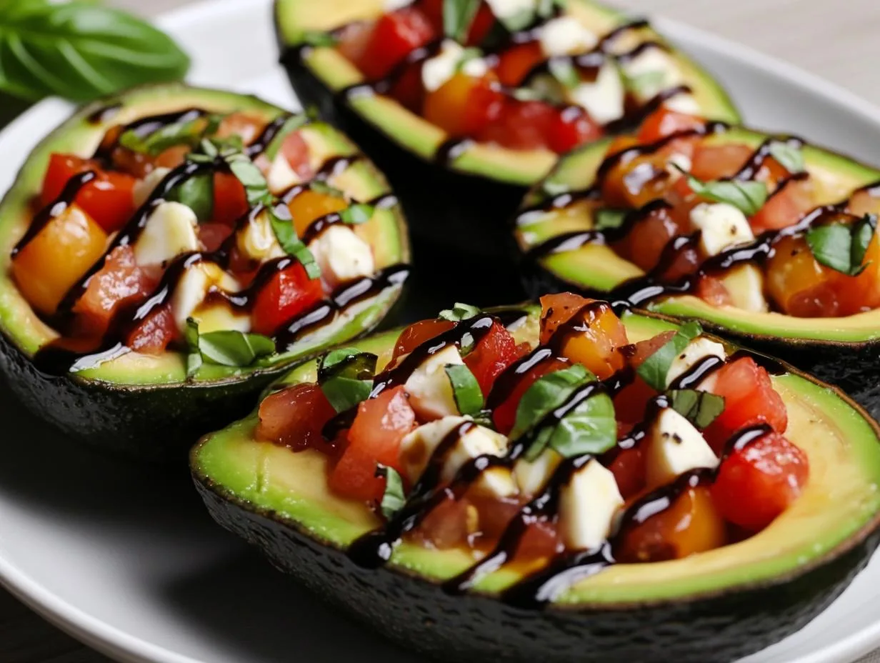 Caprese Stuffed Avocados