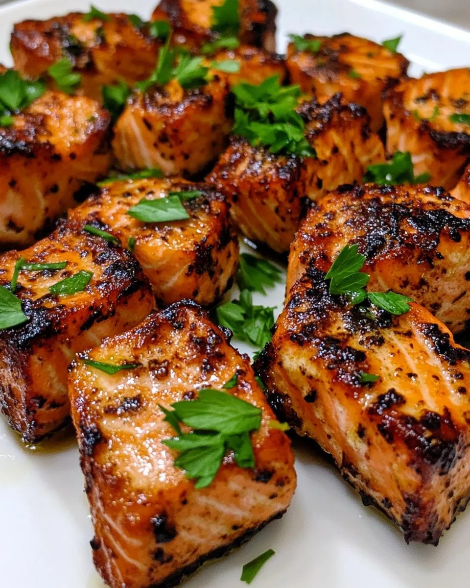 Garlic Butter Salmon Bites - detail 1