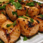 Garlic Butter Salmon Bites