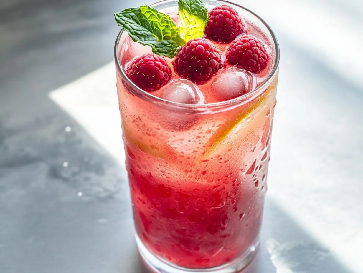Raspberry Lemonade Mocktail