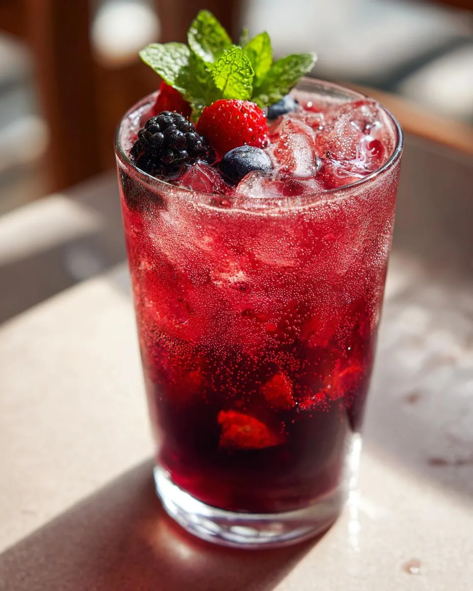 Sparkling Berry Mocktail - detail 1