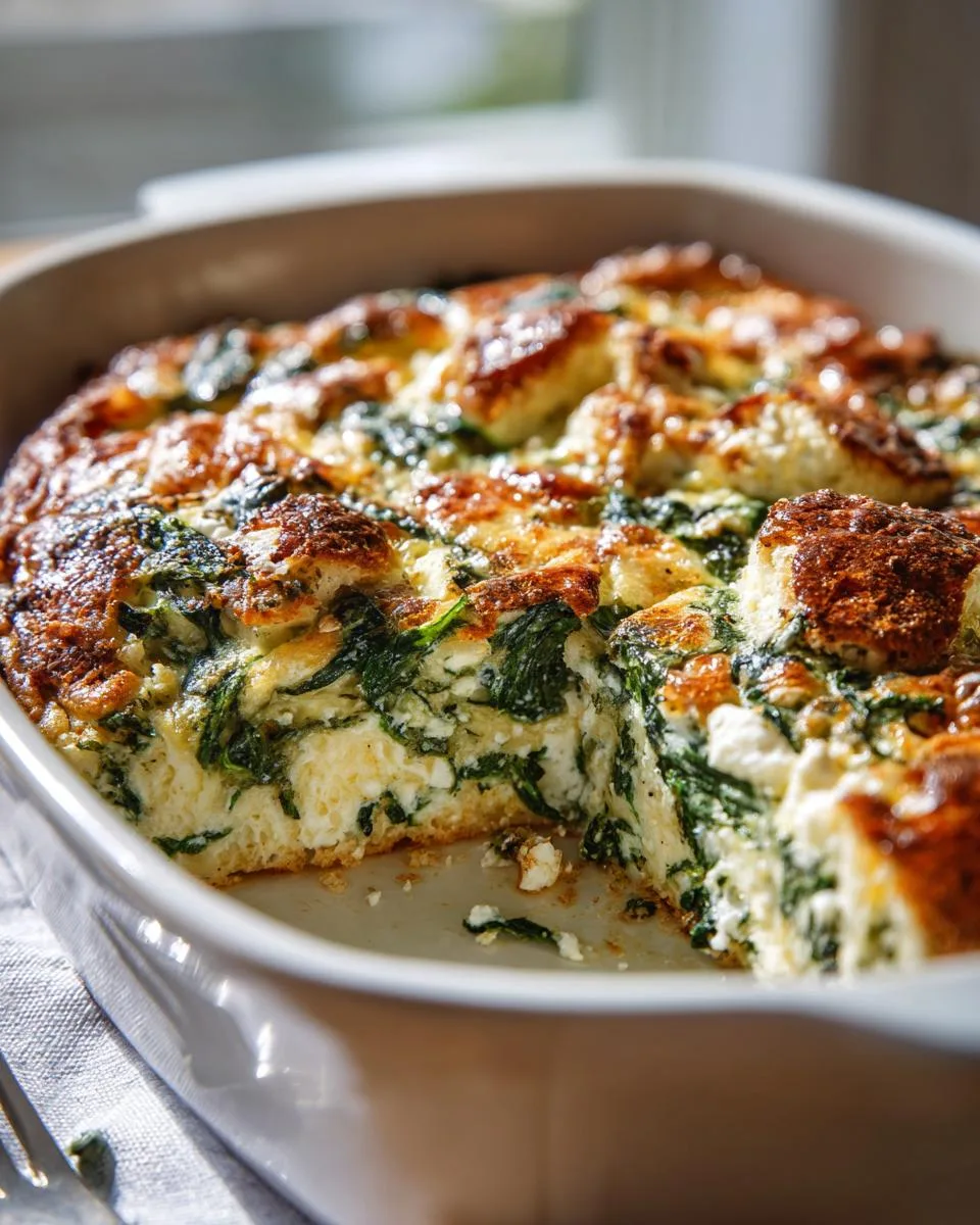 Spinach Feta Breakfast Casserole: 6-Ingredient Bliss Worth Waking For 4 Spinach Feta Breakfast Casserole - detail 1