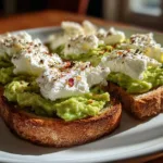 Avocado Cottage Cheese Toast