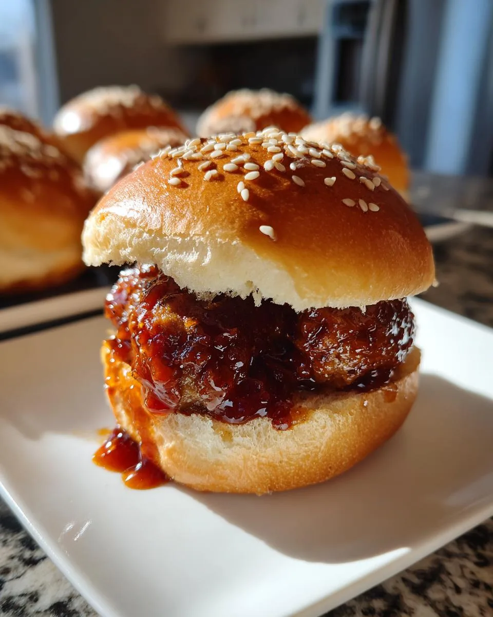 BBQ Meatball Sliders - detail 1