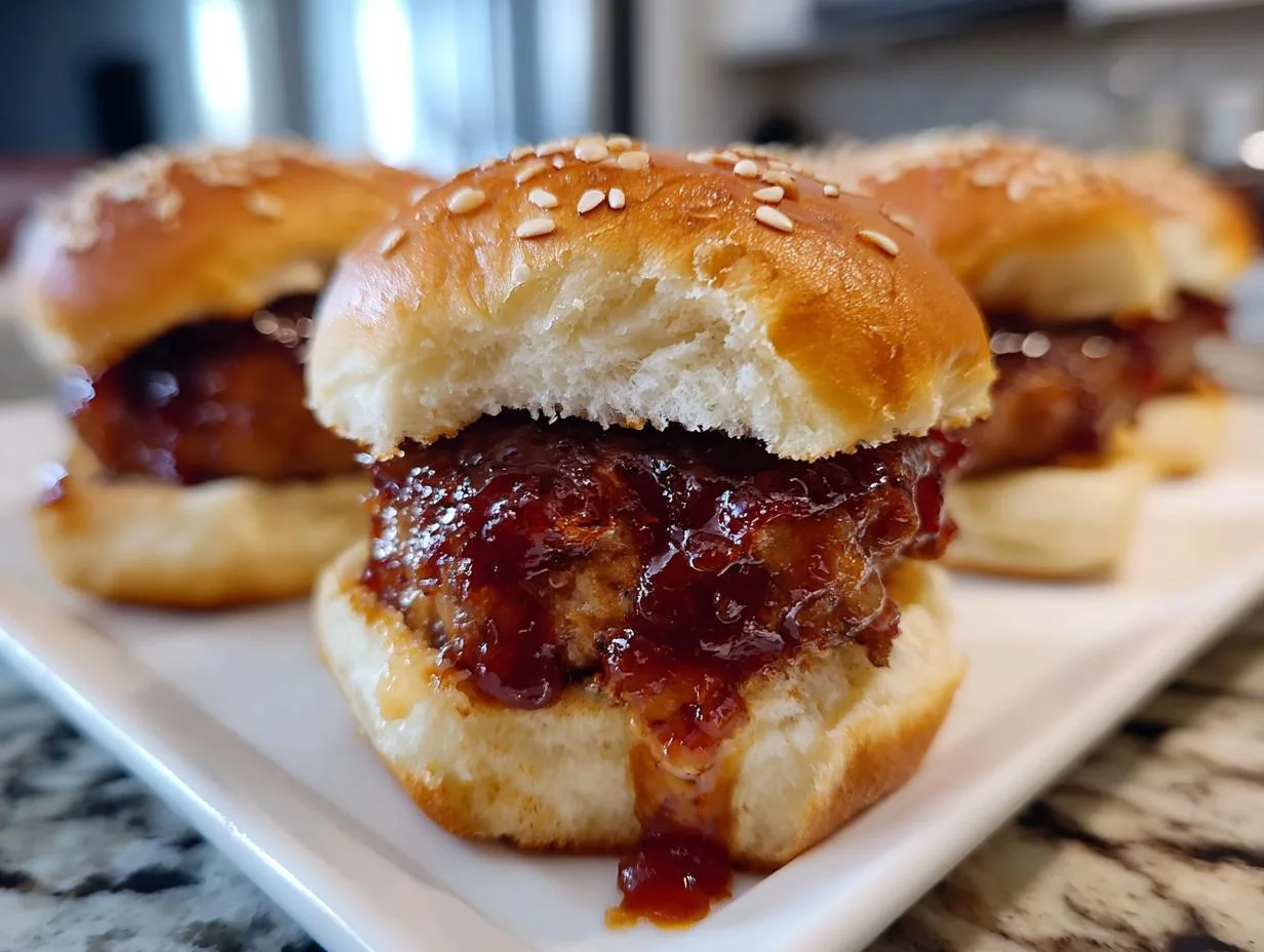BBQ Meatball Sliders