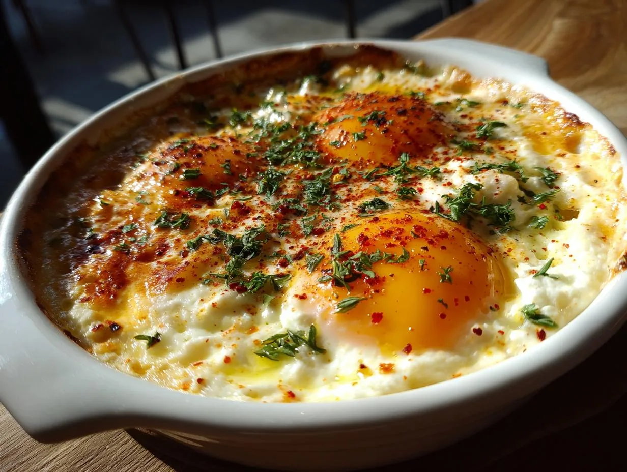 Recipe Kitchen Hub - Easy Slow Cooker Recipes 28 Baked Feta Eggs