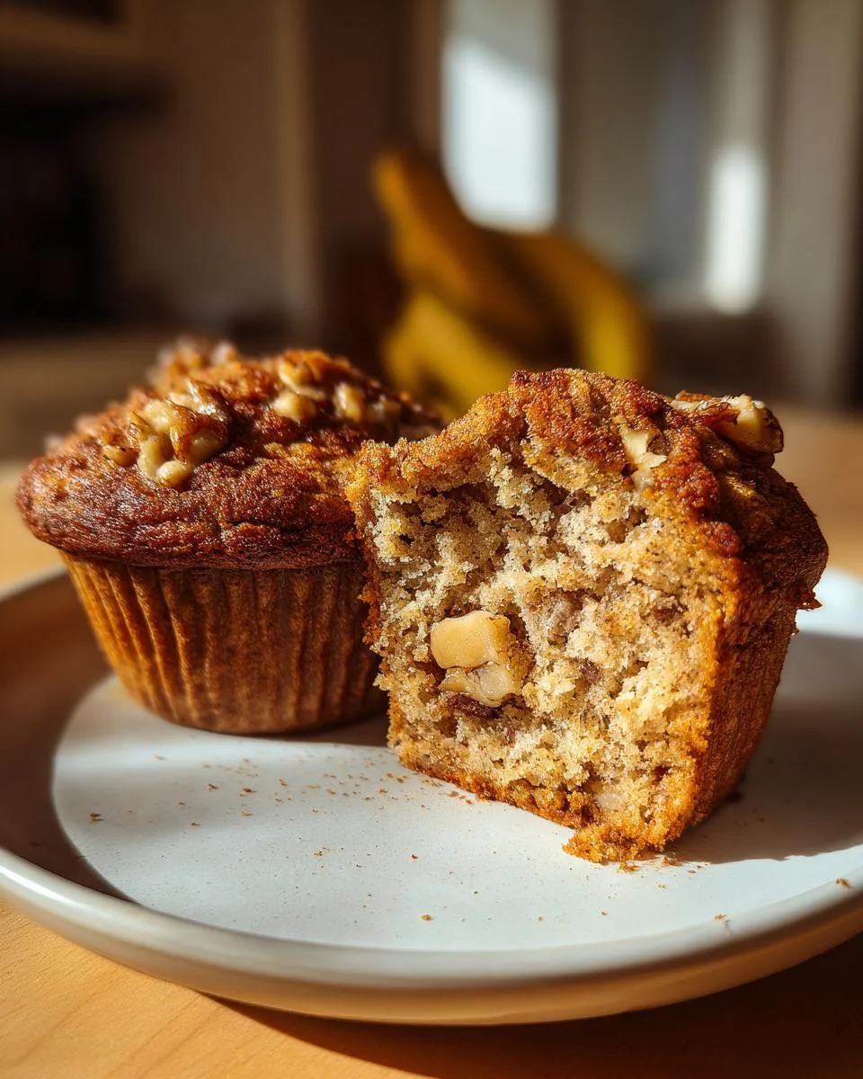 Banana Nut Muffins - detail 2
