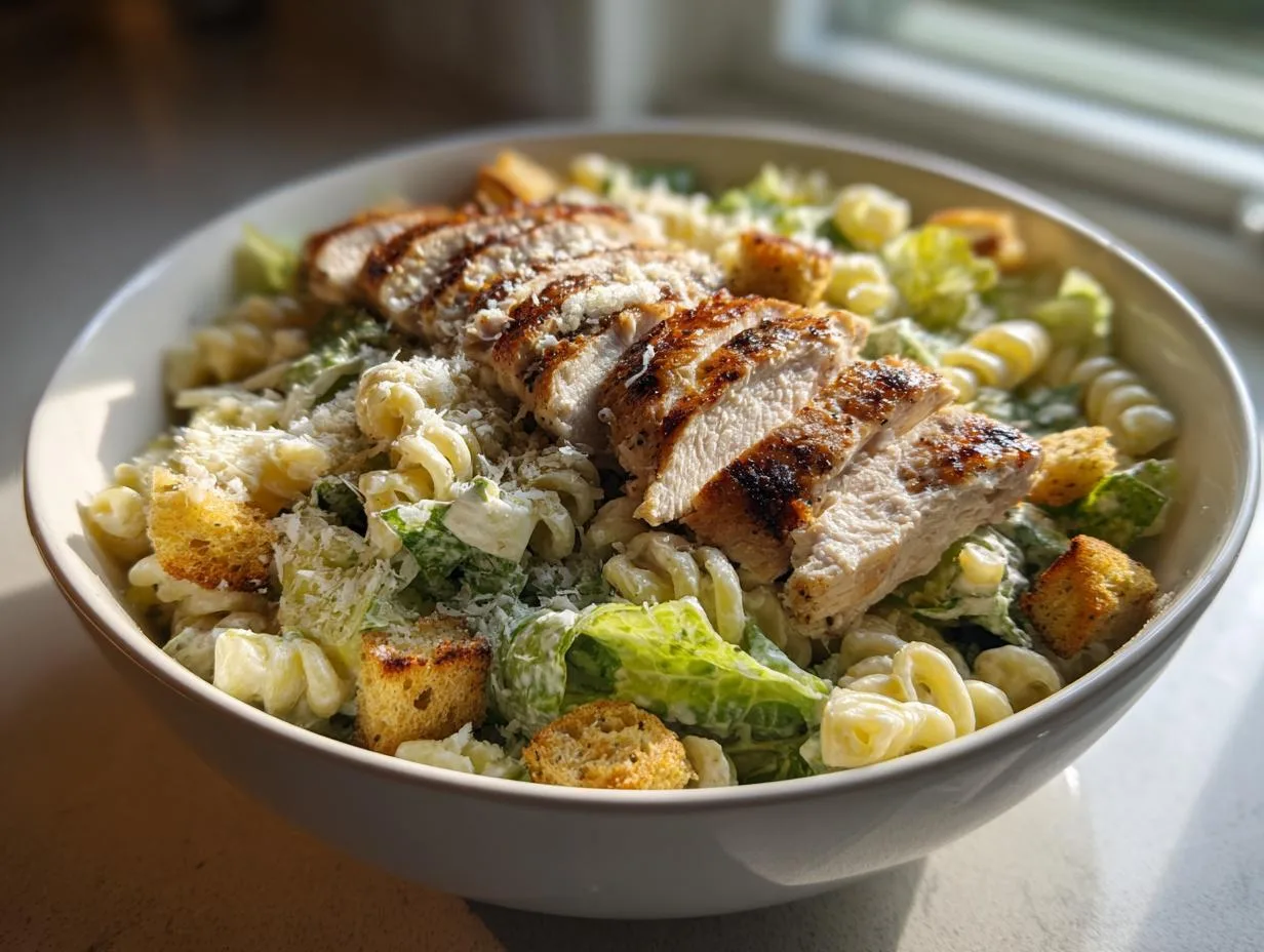 Chicken Caesar Pasta Salad