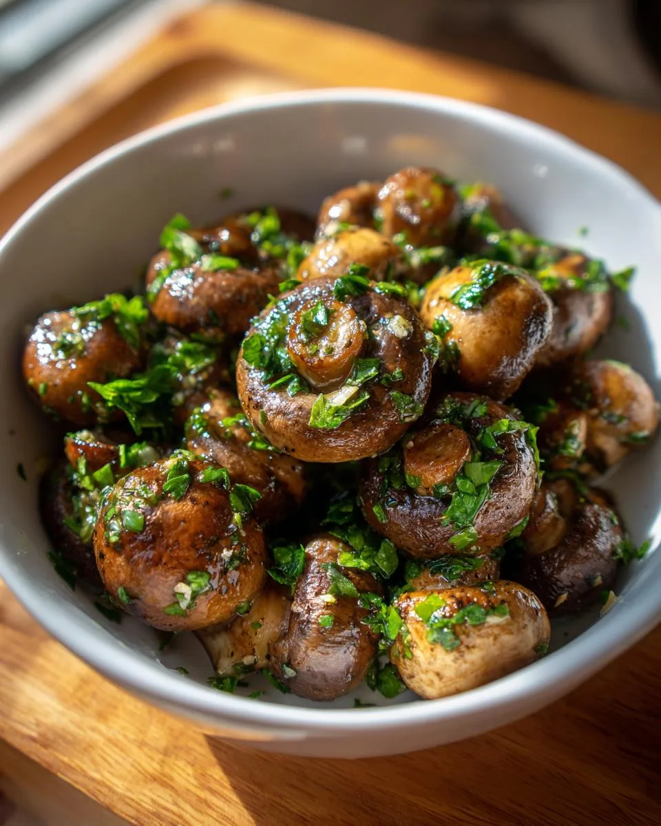 15-Minute Garlic Butter Mushrooms - Irresistible Perfection 3 Garlic Butter Mushrooms - detail 1
