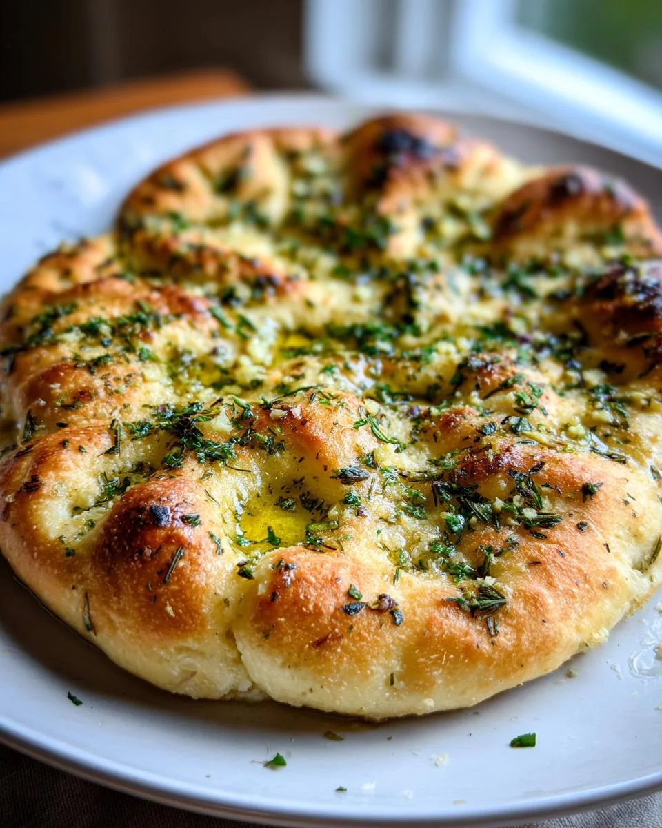 Garlic Herb Flatbread - detail 1