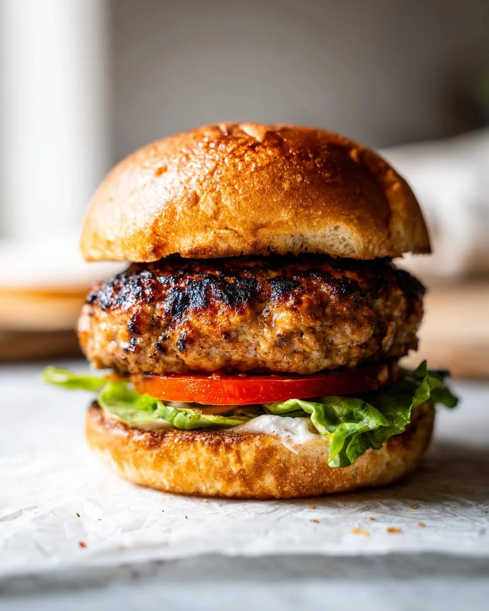 Grilled Turkey Burgers - detail 1