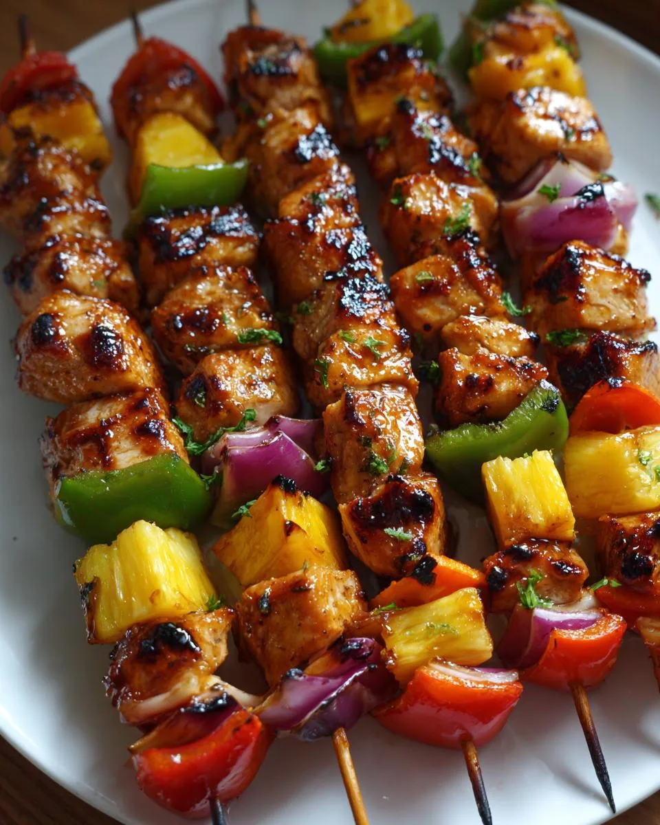 Hawaiian Chicken Skewers - detail 1