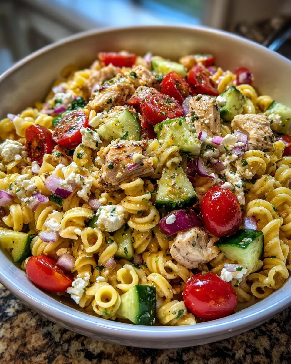 26g High Protein Pasta Salad: Quick & Satisfying Power Lunch 4 High Protein Pasta Salad - detail 1
