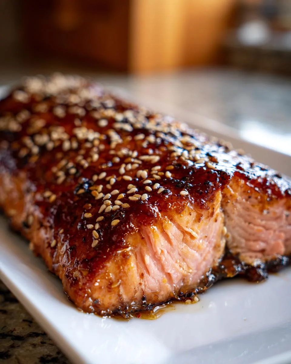 Honey Glazed Salmon - detail 1