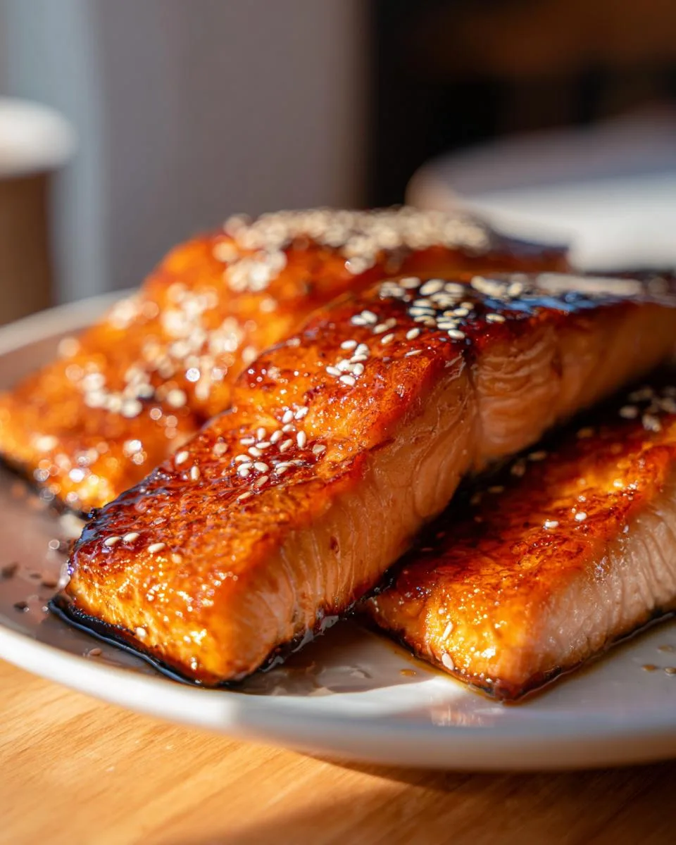 Honey Glazed Salmon - detail 2
