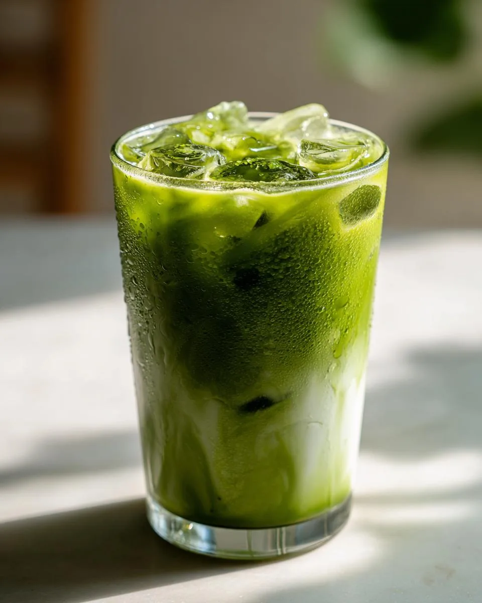 3 Secrets to the Perfect Iced Matcha Latte That Blows Minds 4 Iced Matcha Latte - detail 1
