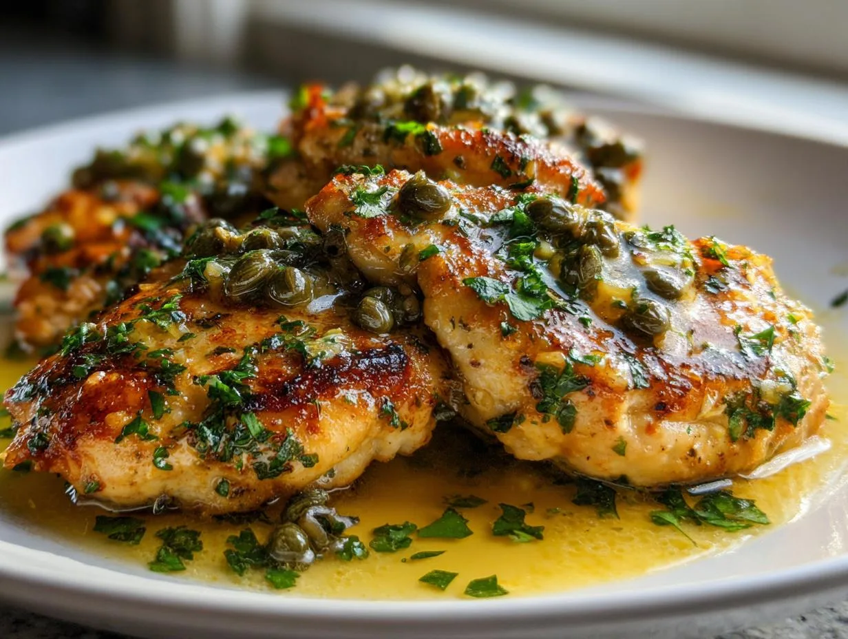 Recipe Kitchen Hub - Easy Slow Cooker Recipes 20 Lemon Chicken Piccata