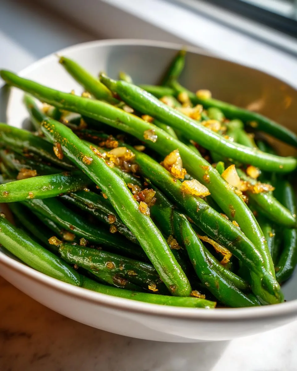 Lemon Garlic Green Beans - detail 1