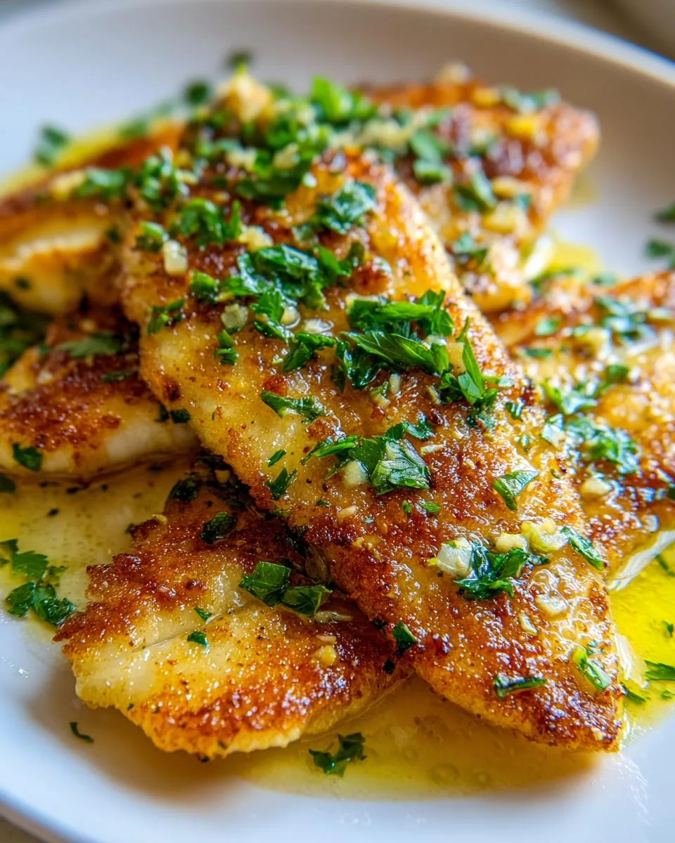 Lemon Garlic Tilapia - detail 1