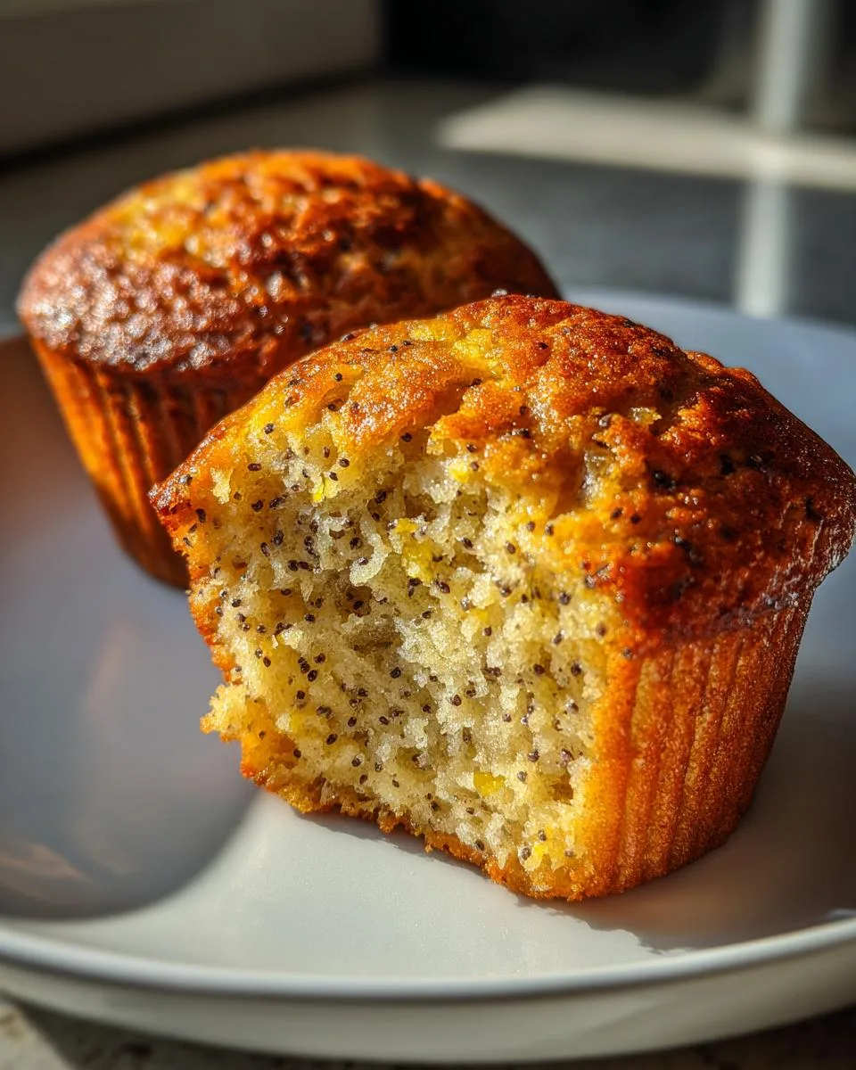Lemon Poppyseed Muffins - detail 1