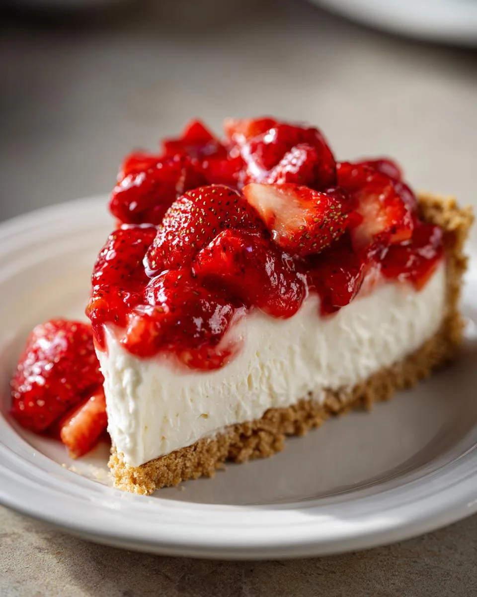 No Bake Strawberry Pie - detail 2