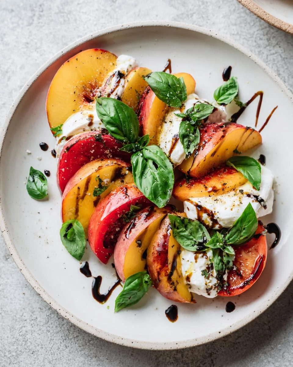Peach Caprese Salad - detail 1