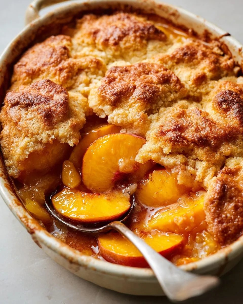 Irresistible Peach Cobbler Recipe with 4 Juicy Peaches 4 Peach Cobbler - detail 1